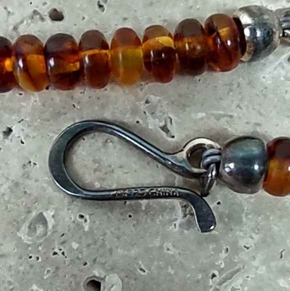 Jay King Two-Tone Amber Necklace - Picture 5 of 5